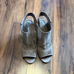 Vince Camuto Tan Cutout Heels